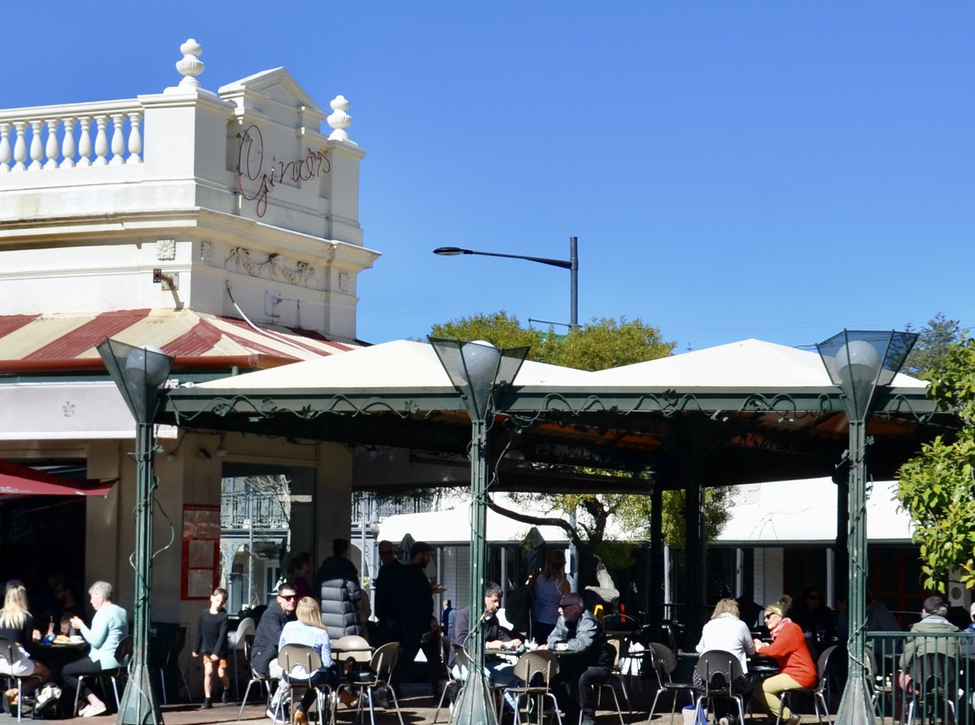 Cafe tables on the Cappuccino Strip, Fremantle