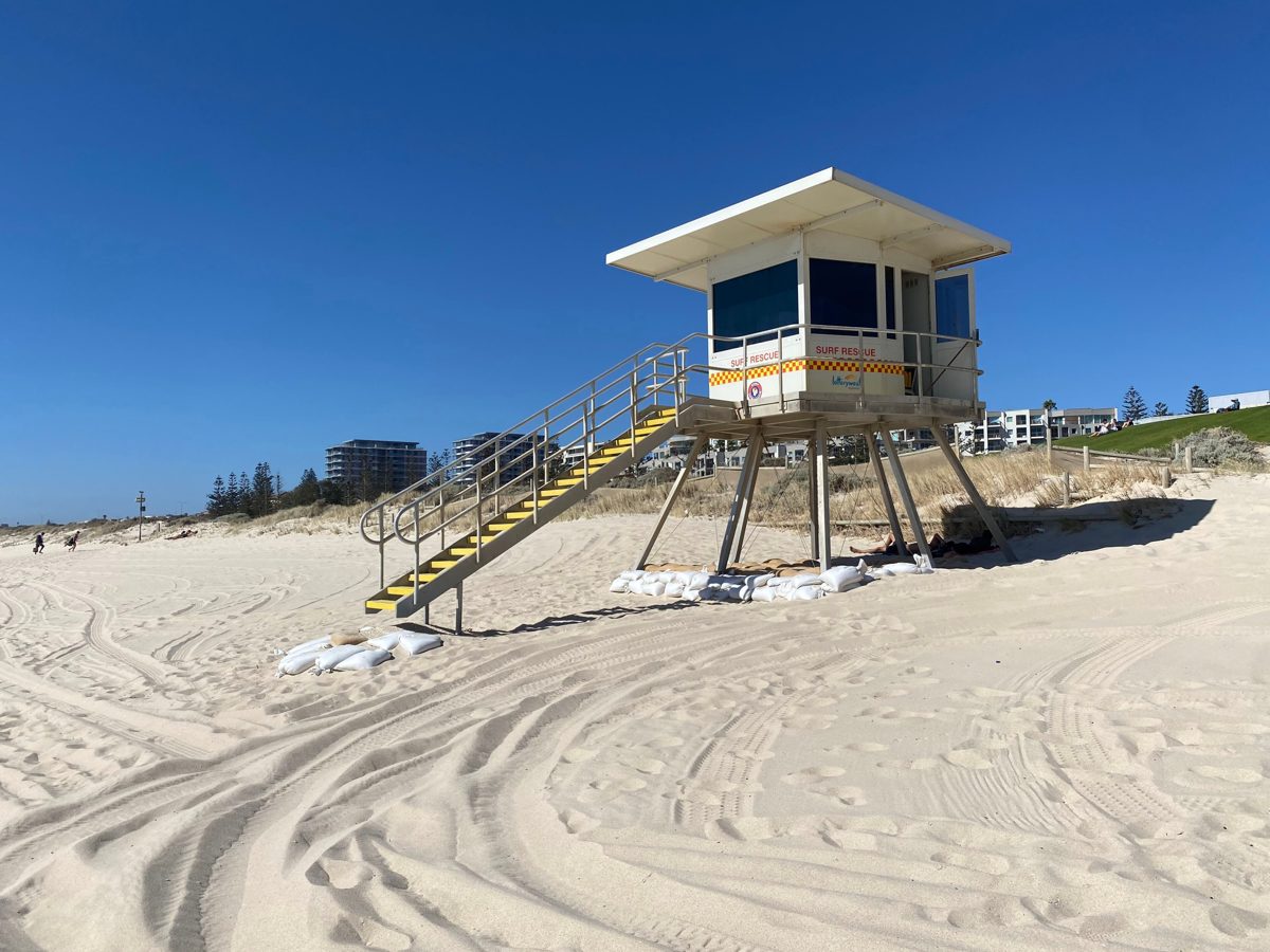 Lifeguard tower on Scarborough Beach